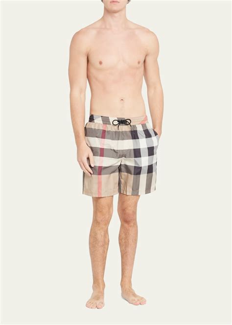 burberry check guildes swim shorts|Burberry Men's Guildes Vintage Check Swim Shorts.